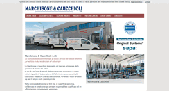 Desktop Screenshot of marchisonecaucchioli.it